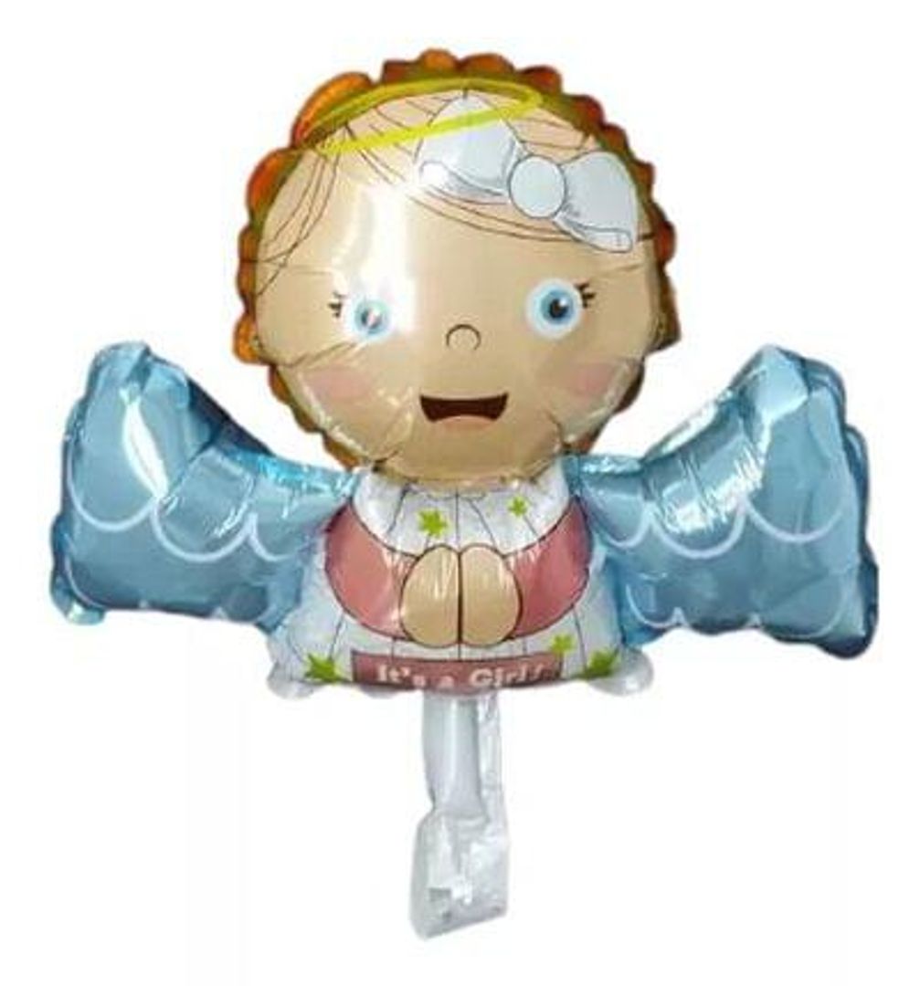 GLOBO FOIL ANGELITOS X 12 UNI