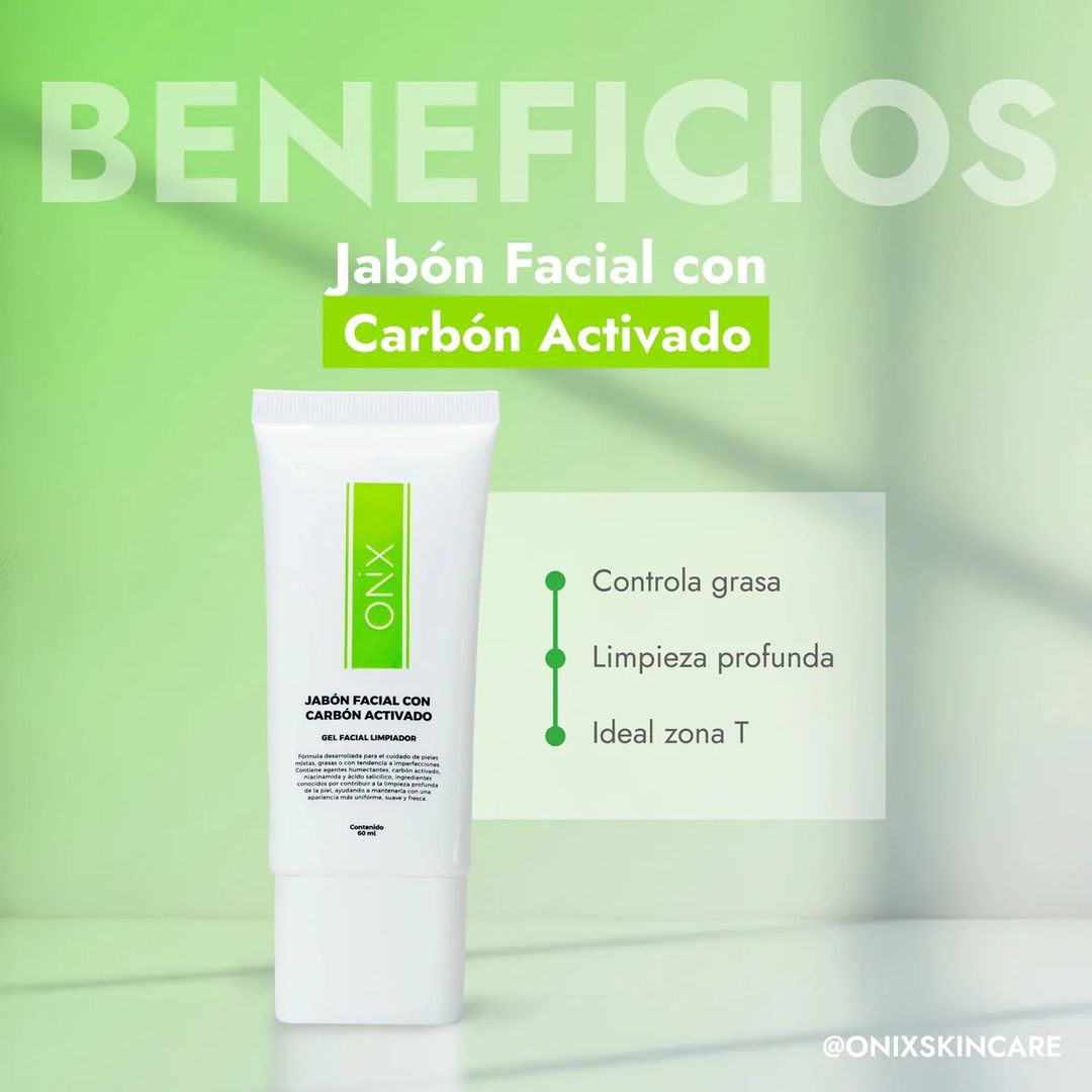 Jabón facial carbón activado Onix