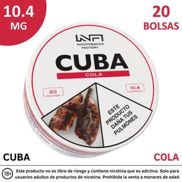 Imagen del producto Cuba Cola 10.4mg - Parches De Nicotina