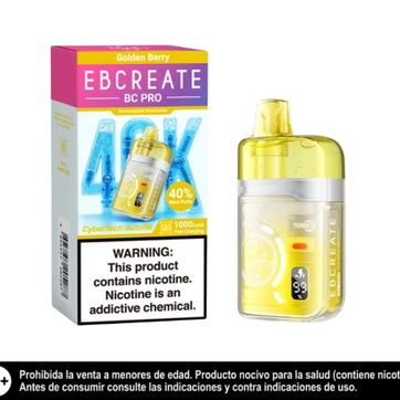 Imagen del producto Elfbar Bc Pro Golden Berry 40.000 Puffs