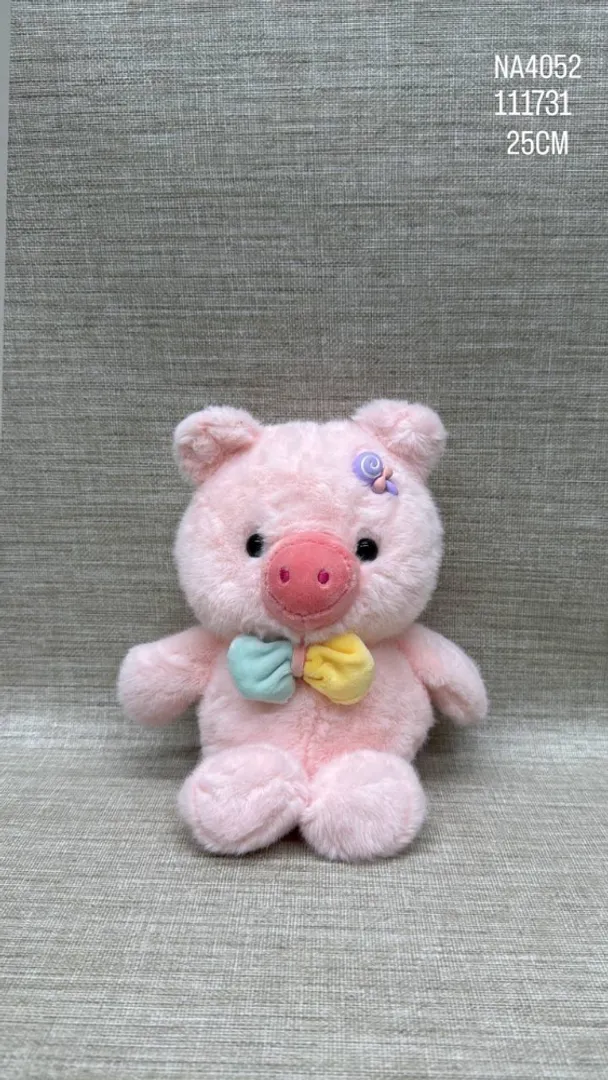 CERDITO LÍNEA FINA CON MOÑITO 25 CM