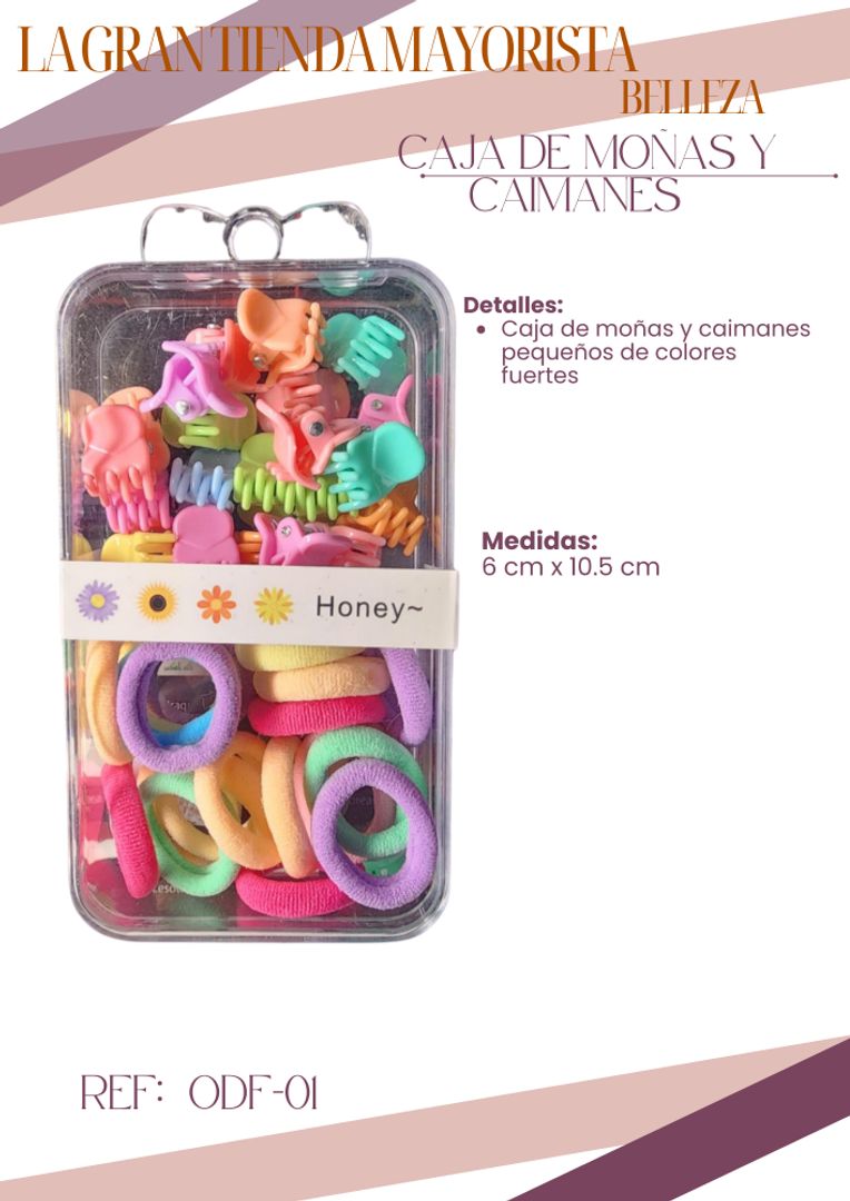 Moñas y caimanes ODF-01  X docena X docena 