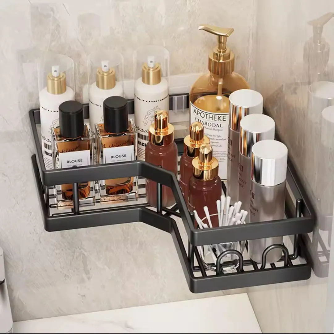 Organizador de baño multifuncional para pared