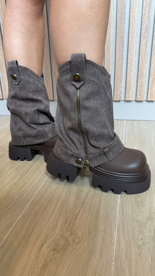 BOTAS VAQUERAS DENIM CAFES