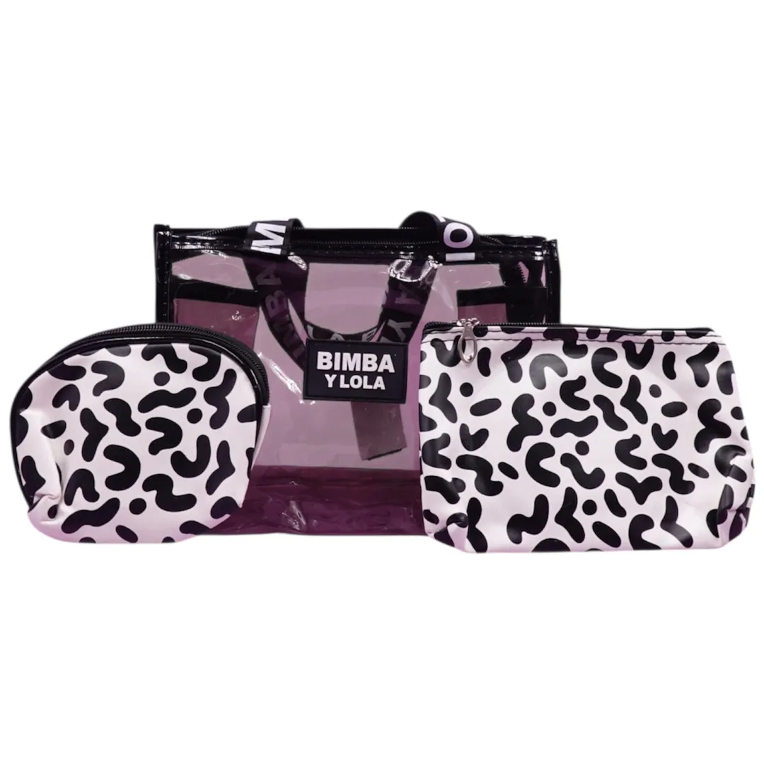 COSMETIQUERA BIMBA Y LOLA TRANSPARENTE x3