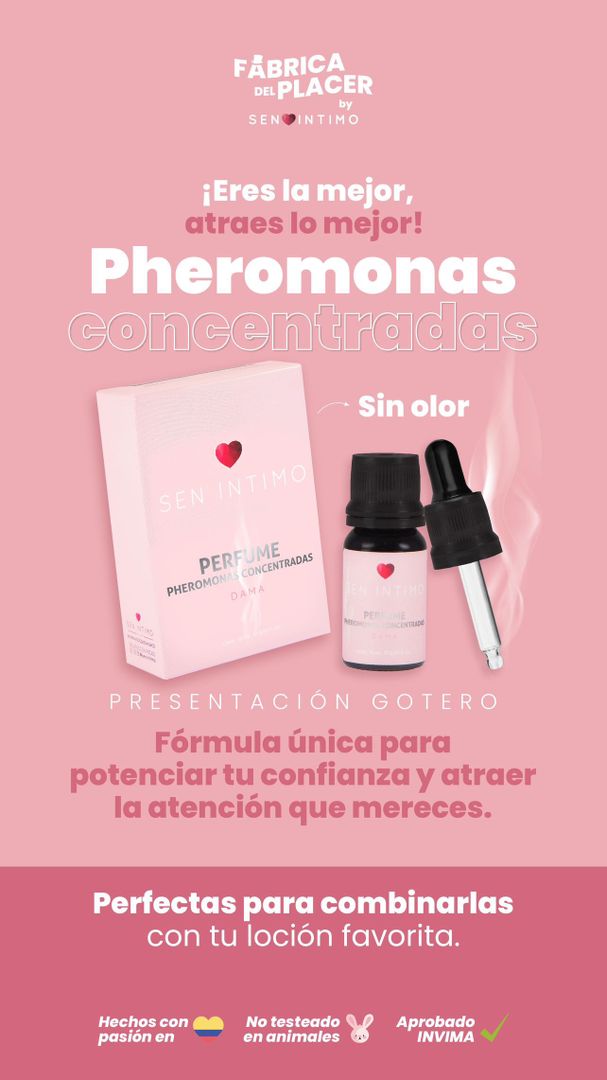 Perfume Pheromona Dama Gotero X 10 Ml 