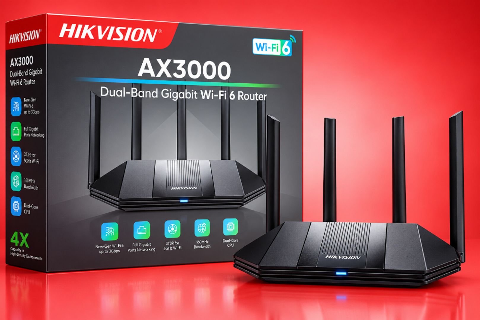 Router Hikvision AX3000 WiFi 6