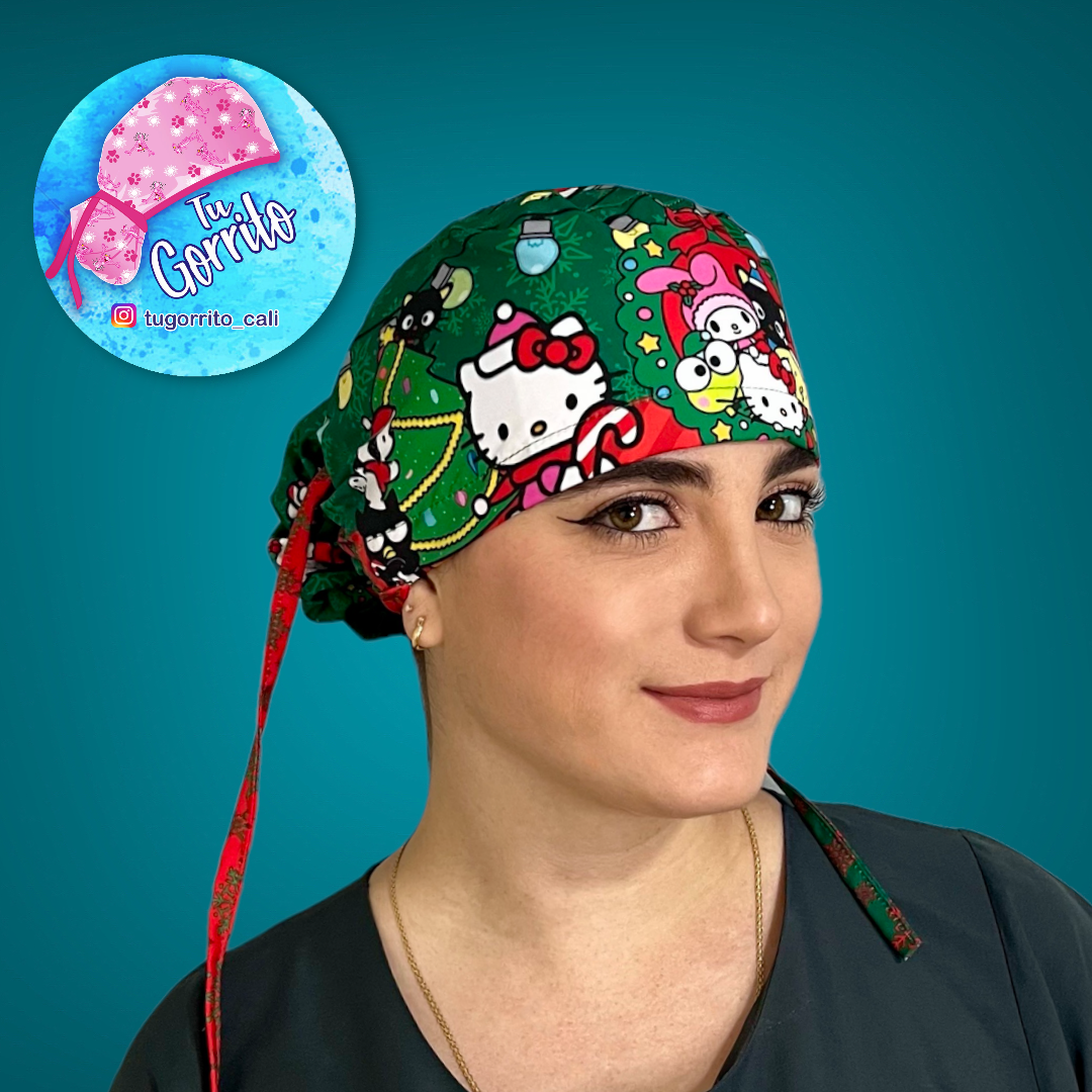 Hello kitty navidad verde 