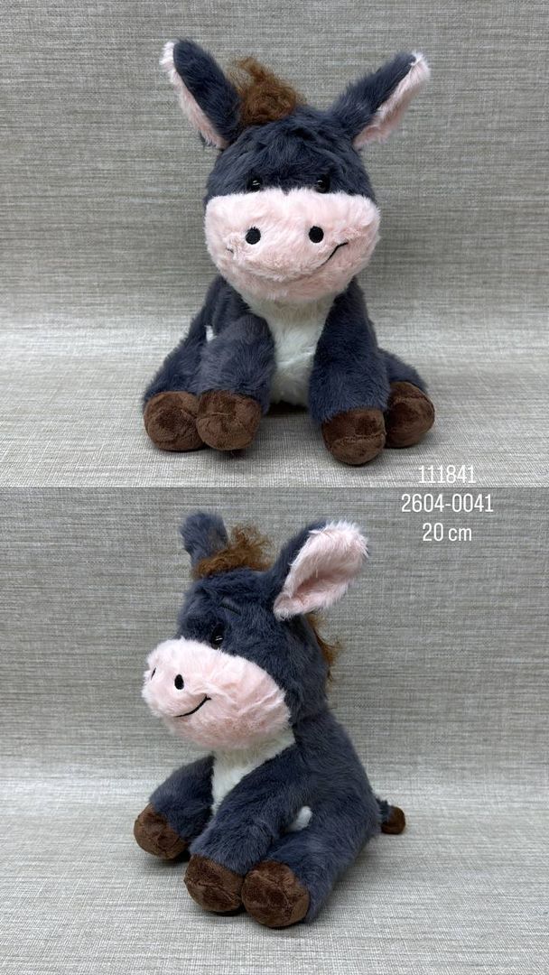 BURRO GRIS  DE 20 CM