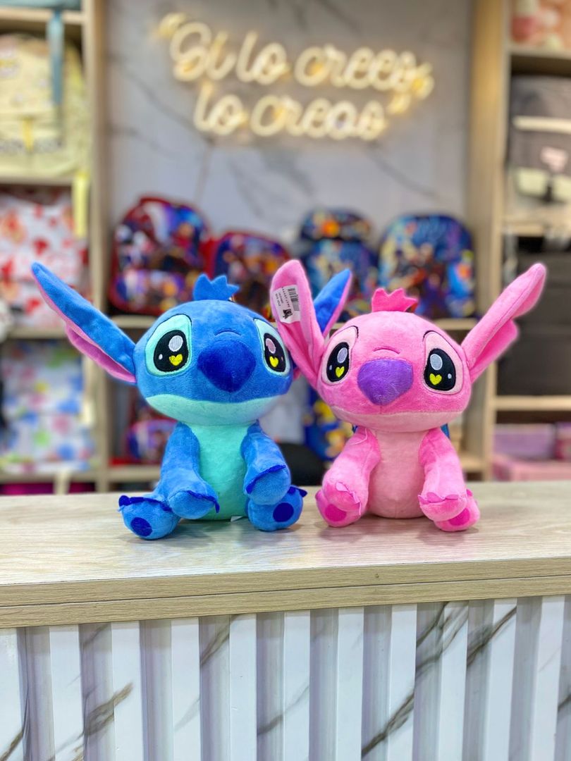 STICH Y ÁNGELA OJOS CORAZÓN ( 23 CM )