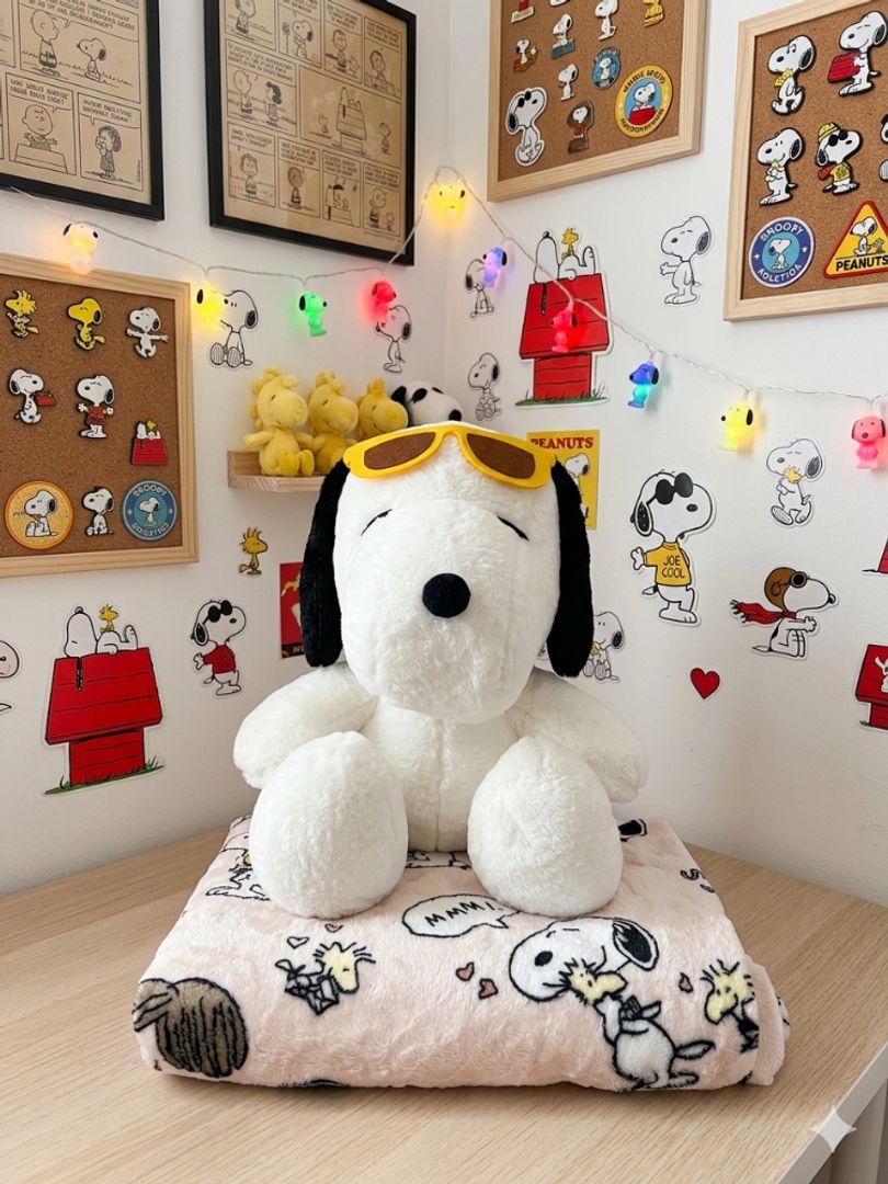 Peluche con cobija snoopy 