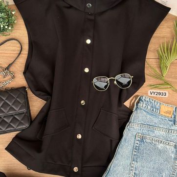 CHALECO OVERSIZE 2 BOLSILLOS VY2933 - imagen 1