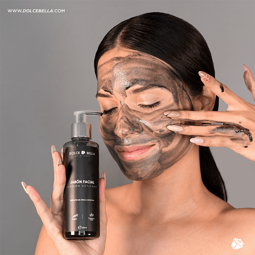 JABÓN FACIALCARBÓN ACTIVADO DOLCE BELLA  200ML