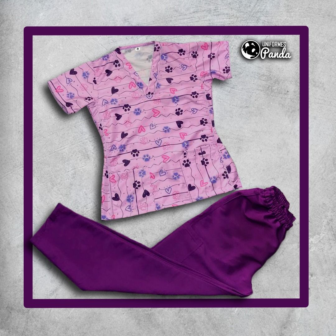 Uniforme Antifluido Estampado Completo 