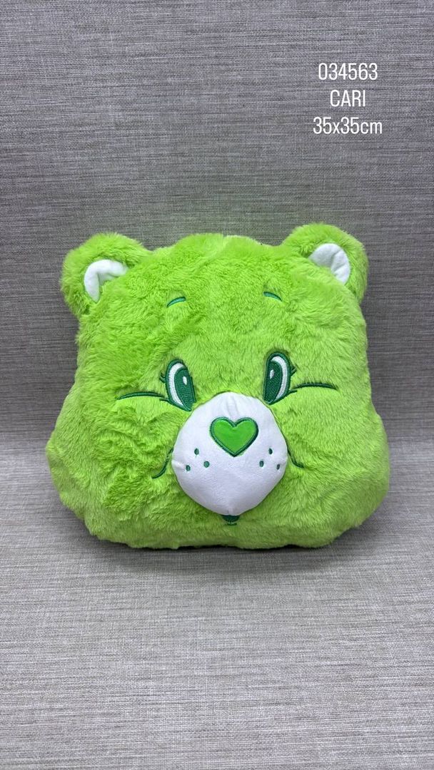 COJIN DE CARIÑOSITO VERDE 35X35 CM