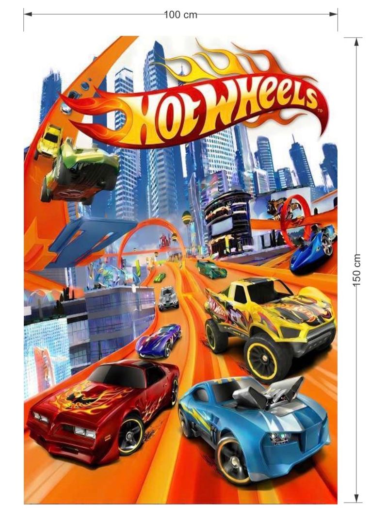 FONDO EN TELA 1 X 1.50 CM HOTWHEELS