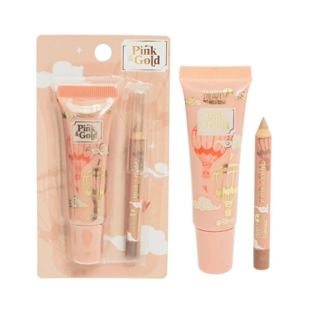 Lip Combo Pink And Gold