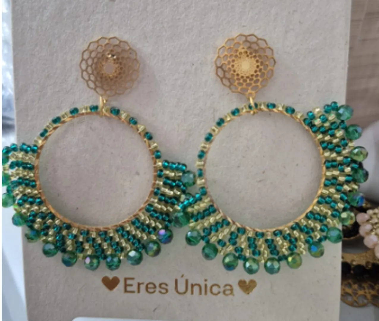 Arete Abanico Grande Mostacilla