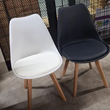 SILLA COMEDOR MODERNA MADERA COMPACTA TAPIZADA - imagen 1