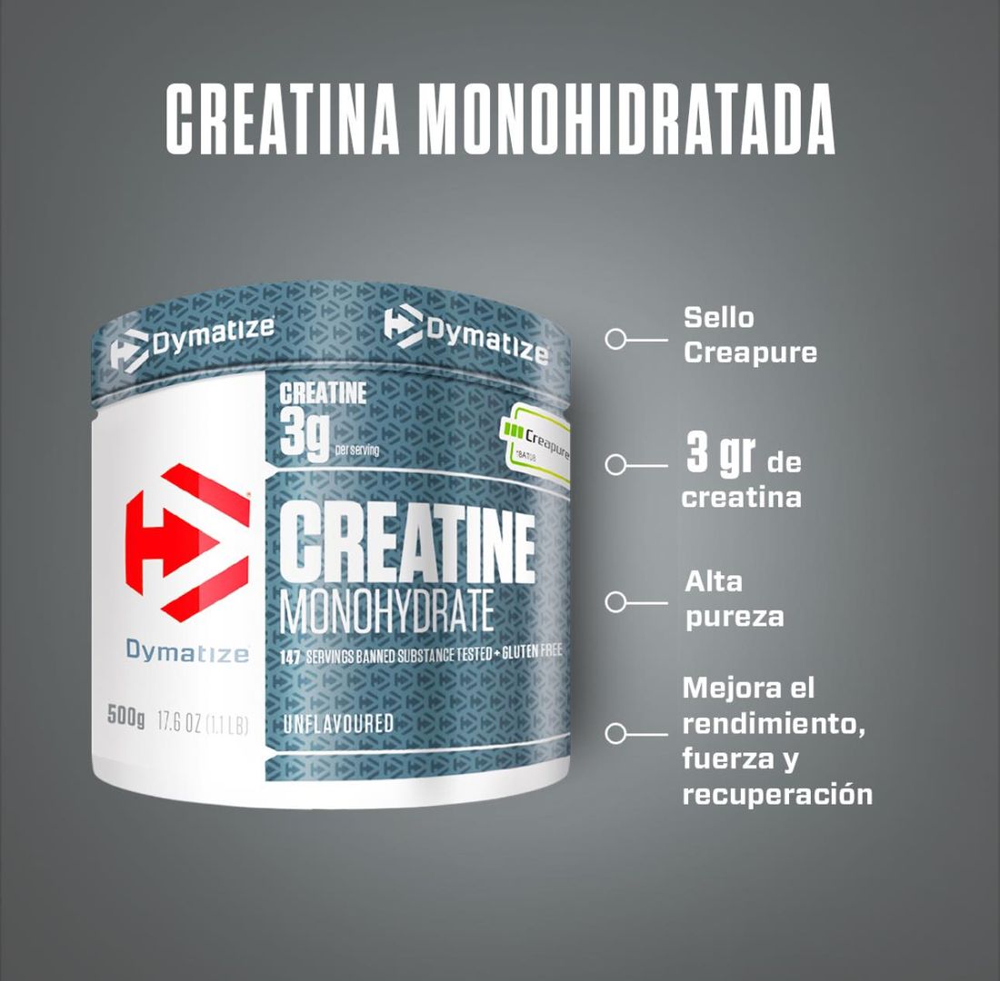 Creatina Dymatize 500 gramos
