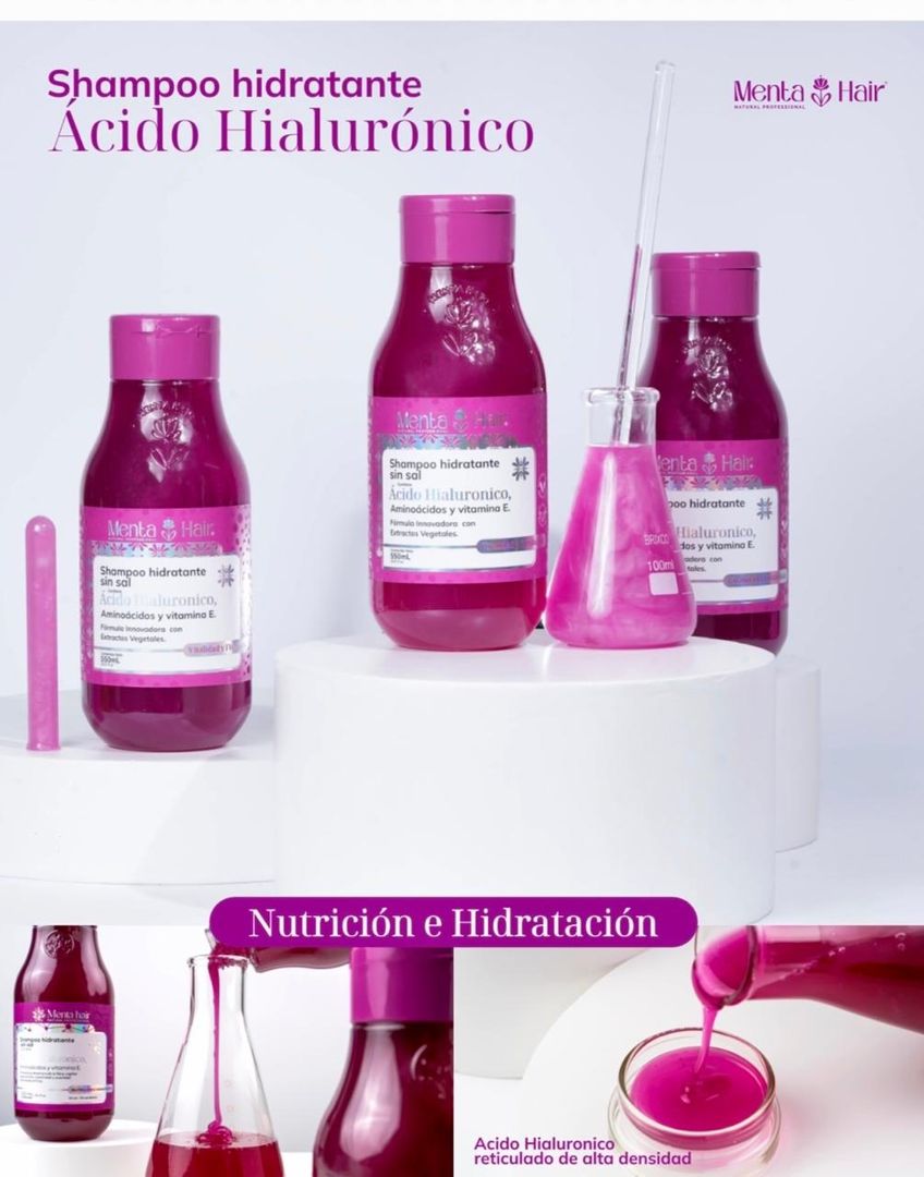 MENTA HAIR SHAMPOO HIDRATANTE DE ACIDO HIALURONICO
