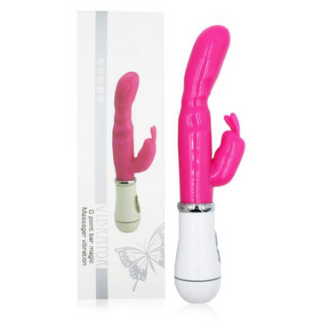 VIBRADOR CON ESTIMULADOR DE CLÍTORIS G POINT BATERIAS - imagen 1