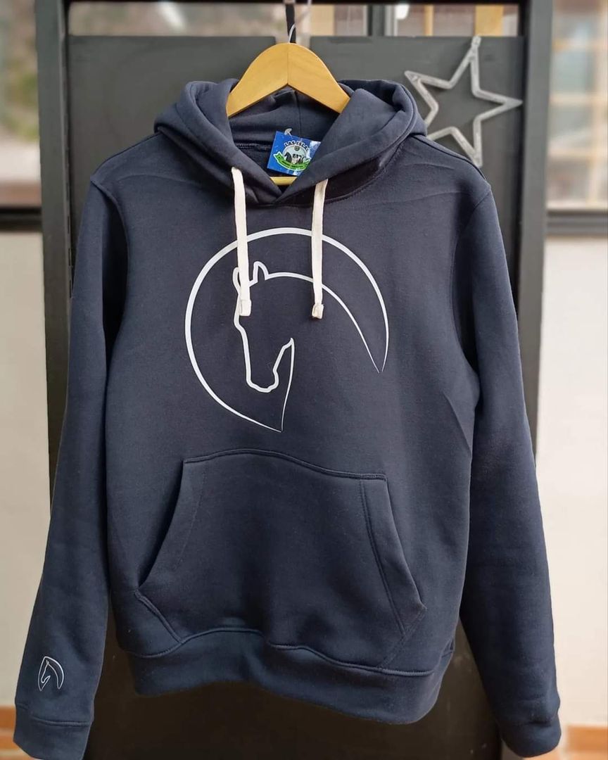 HOODIE AZUL ESTAMPADO