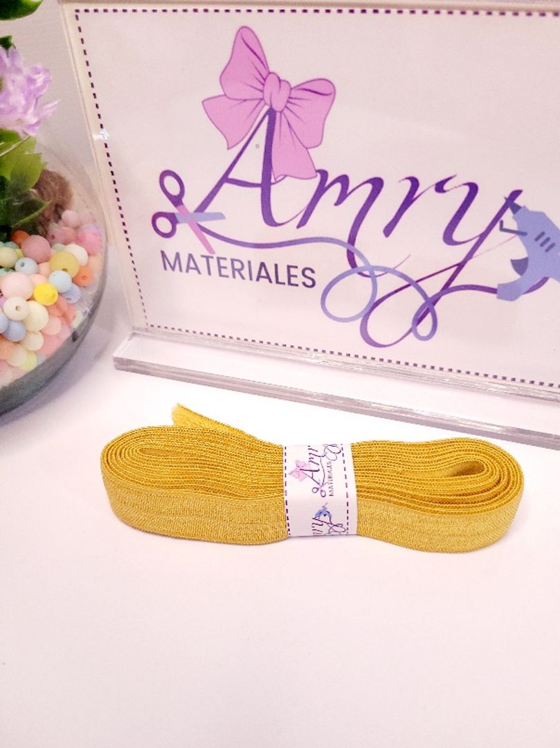 Sesgo Satinado Dorado 1.5cm 