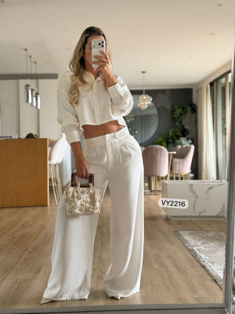 SET PANTALON CAMISA CORTA MANGA LARGA  VY2216