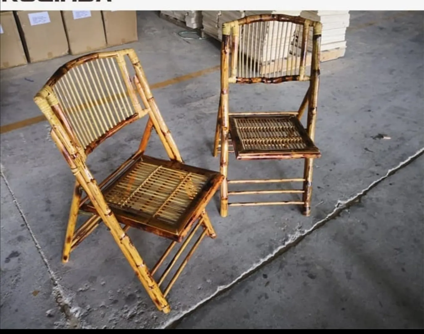 SILLAS BAMBOO PLEGABLES