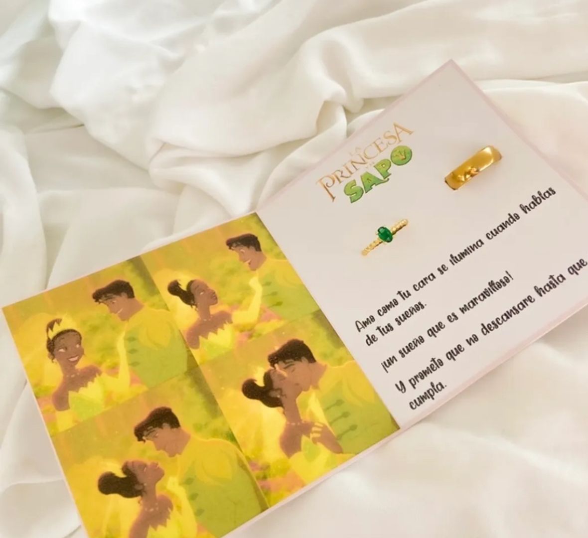 ANILLOS PRINCESA Y EL SAPO