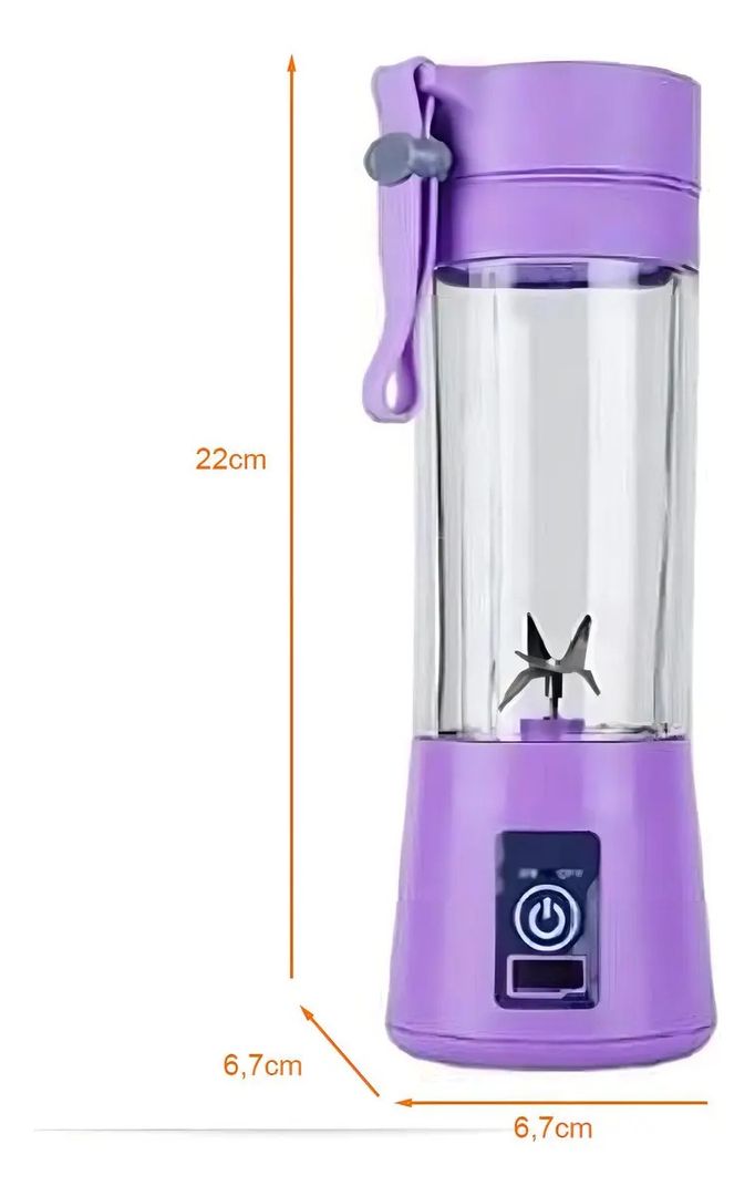 MINI BATIDORA PORTÁTIL USB 380 ML – LILA