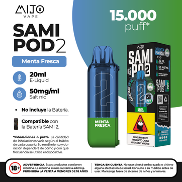 Imagen del producto Mijo Sami Pod Menta Fresca 15.000 Puffs