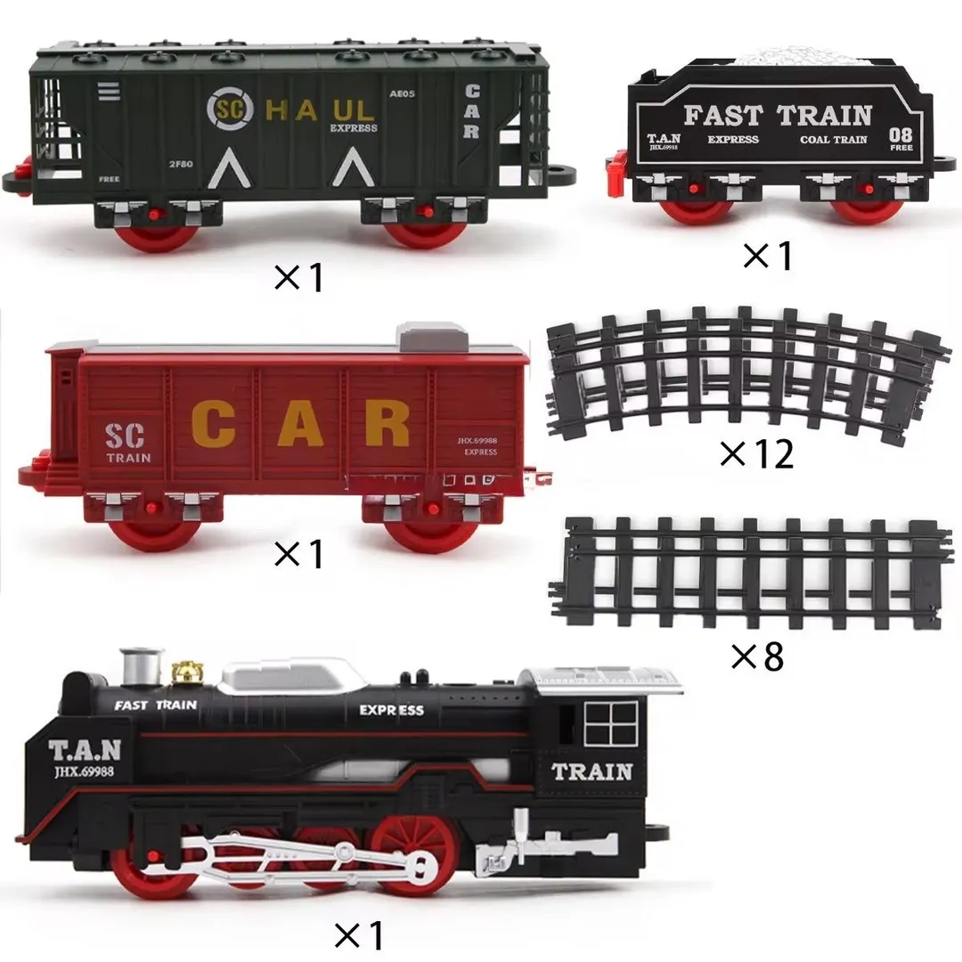 TREN TRES VAGONES Y RIELES SCAR
