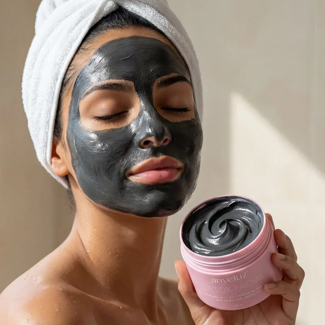 Mascarilla Detox yoga facial carbón activado 
