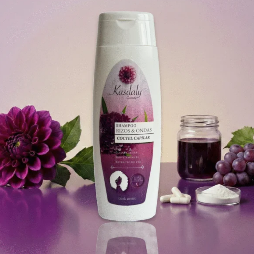 SHAMPOO RIZOS Y ONDAS X 400ML KASDALY