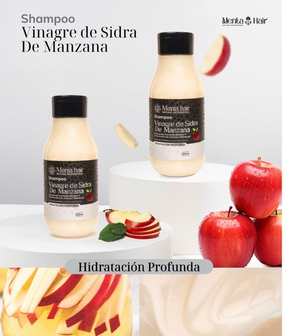 MENTA HAIR SHAMPOO VINAGRE DE SIDRA DE MANZANA