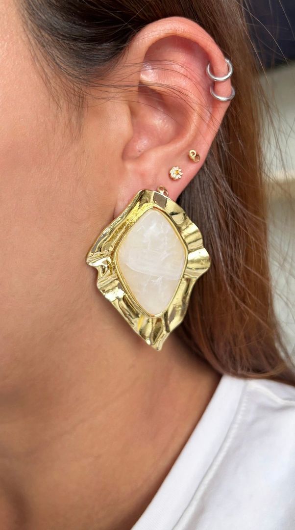 Arete Maxi texturizado