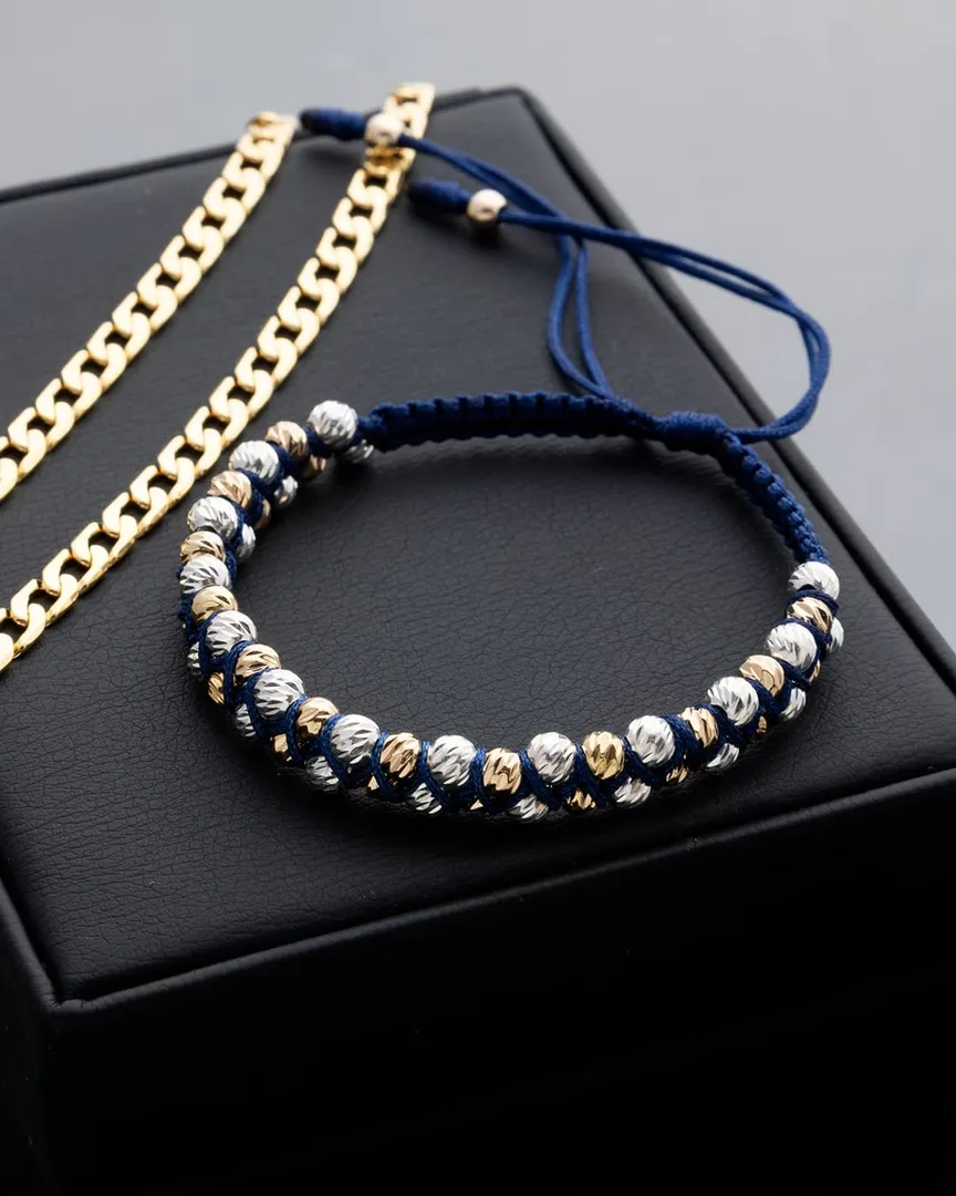 Manilla zigzag 4mm Italy bicolor 