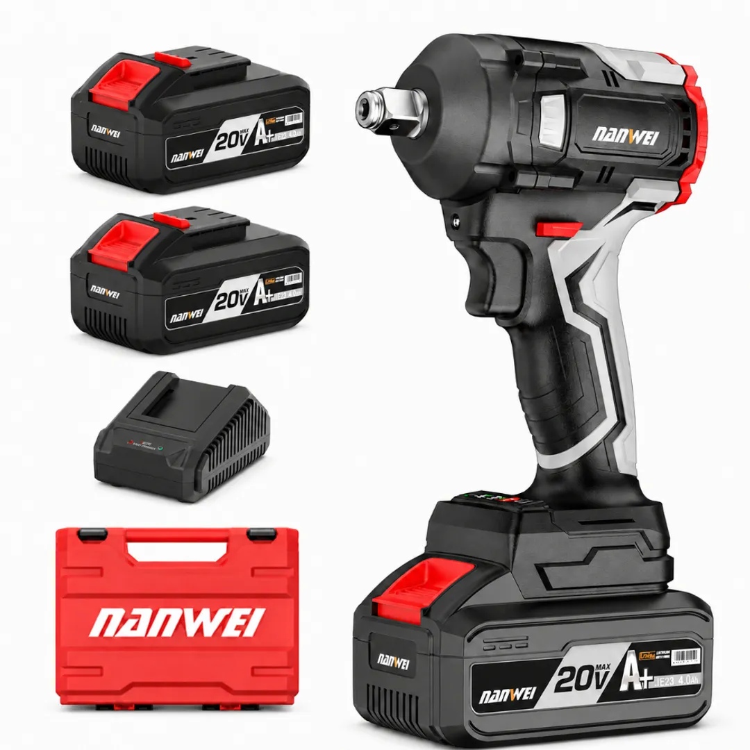 TALADRO DE IMPACTO NANWEI INALAMBRICO DOBLE BATERIA 20V
