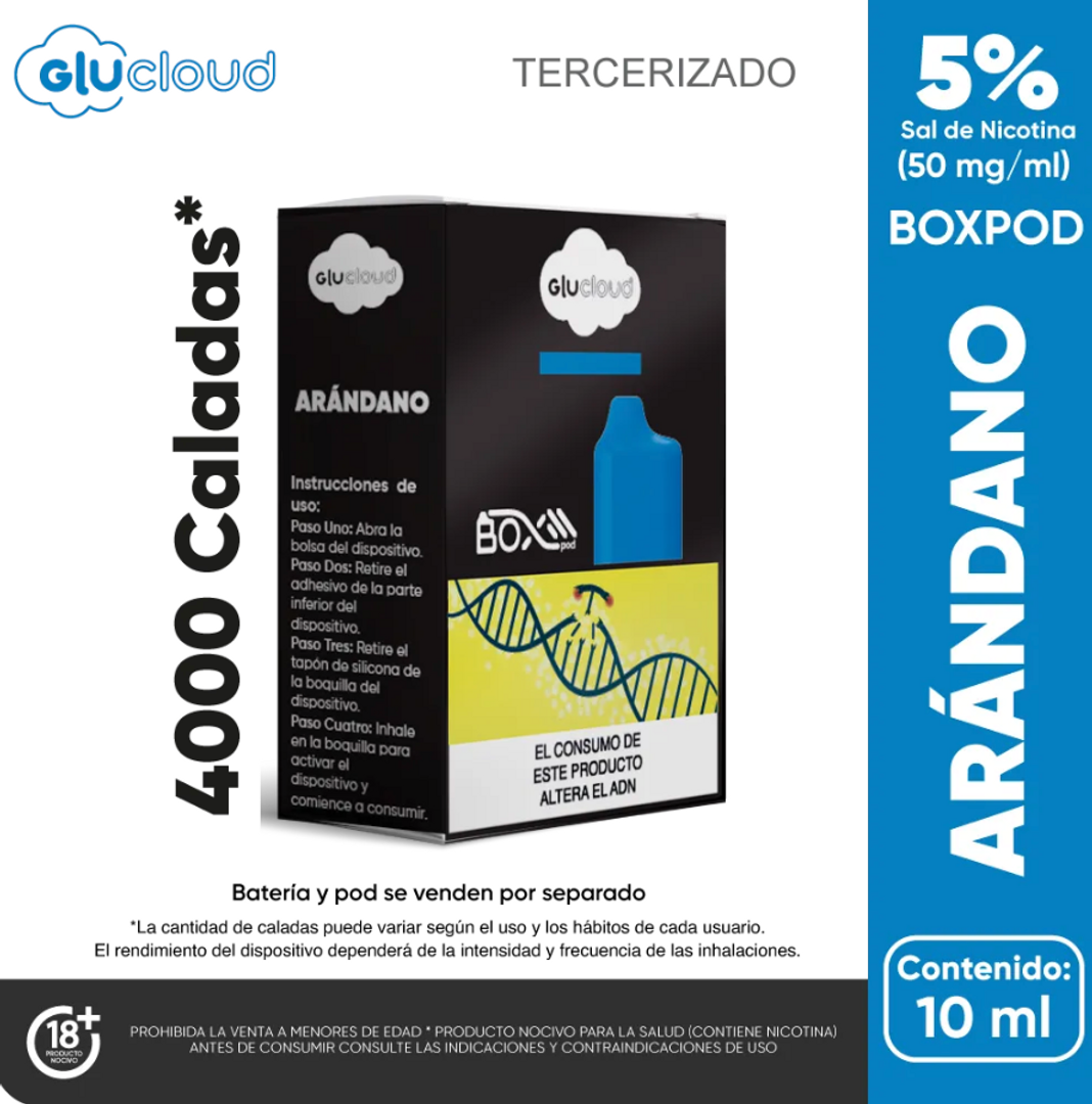 Glucloud Arandano Boxpod 4000 Puffs