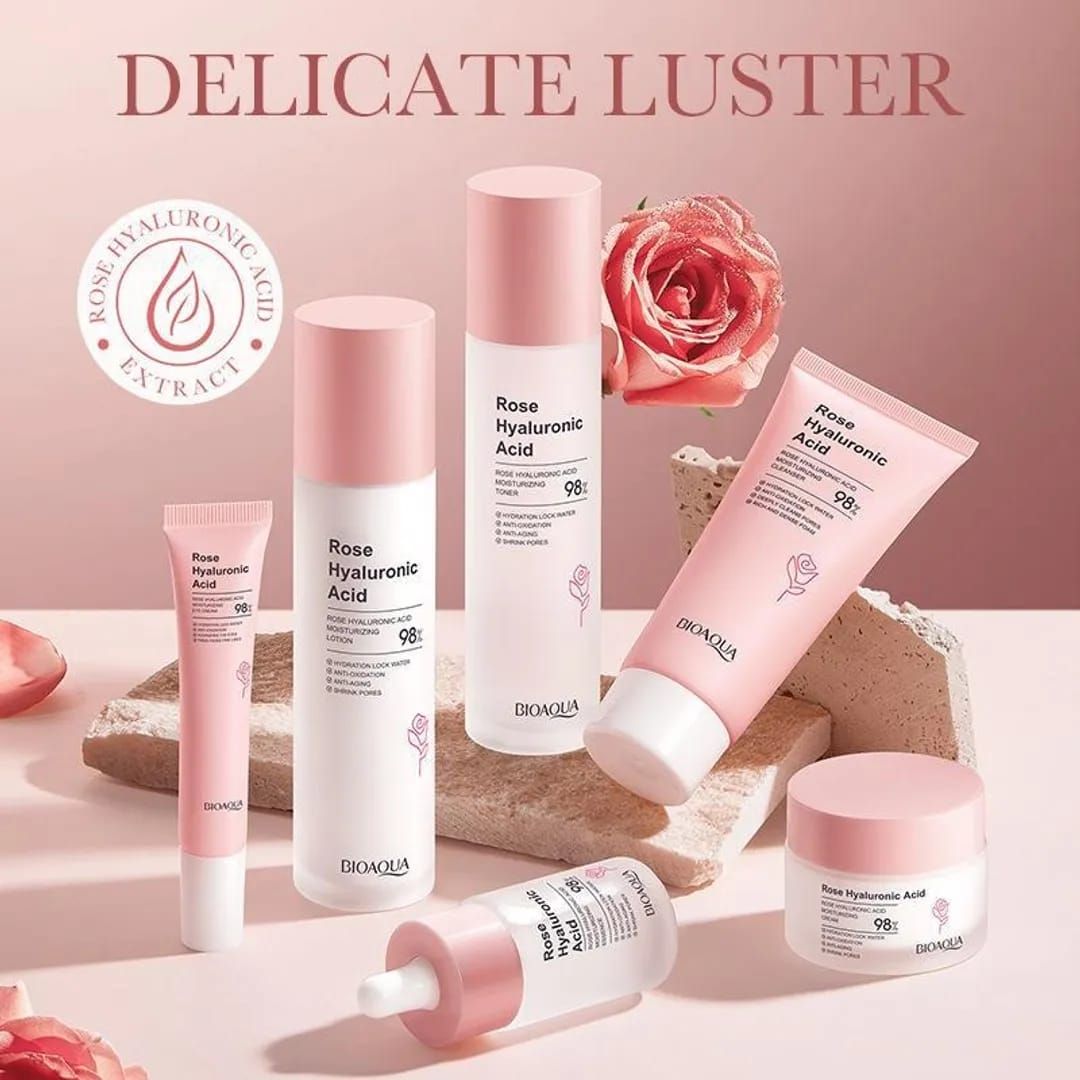 KIT SKINCARE ÁCIDO HIALURÓNICO Y ROSAS