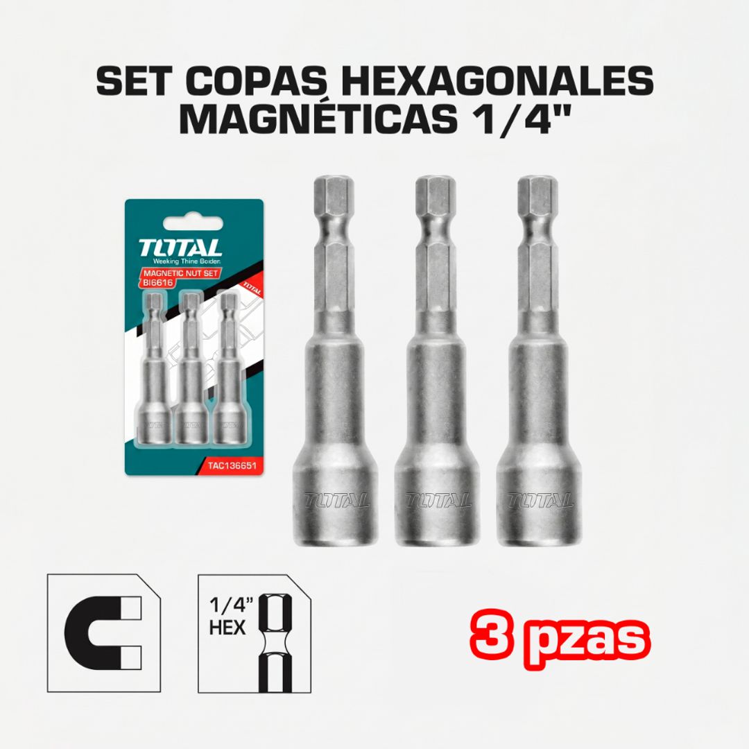 SET DE PUNTAS P/DESTORNILLADOR  1/4"