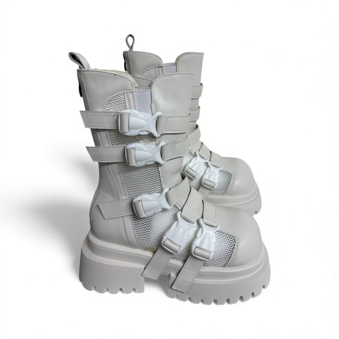 Botas chunky blancas 
