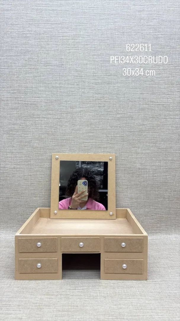 PEINADORA EN CRUDO 30X34 CM