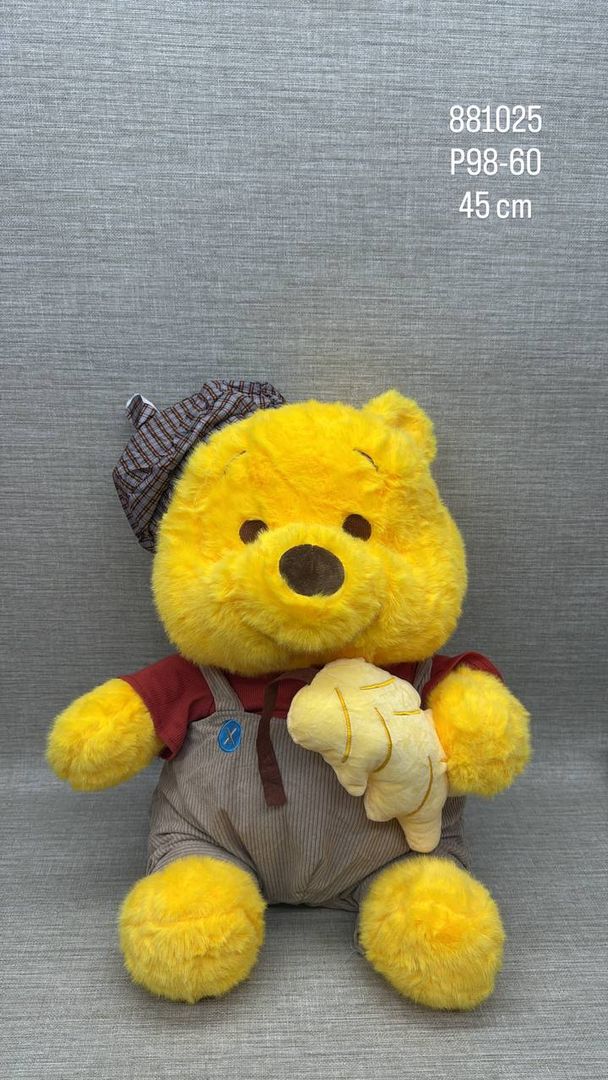  WINNIE POOH CON OVEROL DE 45CM 