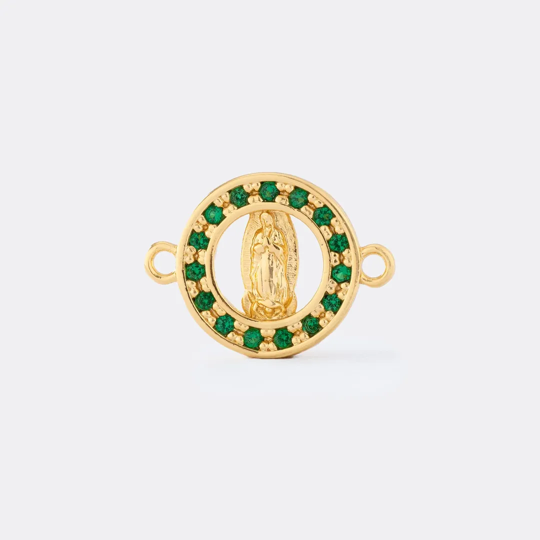 H Guadalupe Con Circonias VERDES