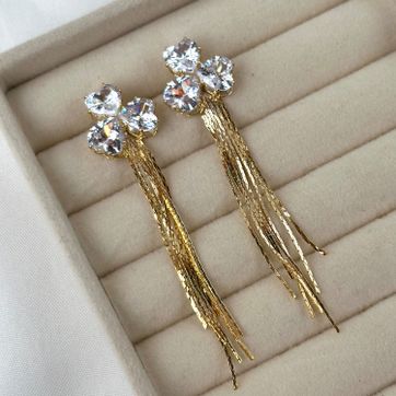 Imagen del producto Arete largo flor 