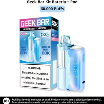 Imagen del producto Geek Bar Kit Blueberry Yummy 60.000 Puffs Bateria Y Pod