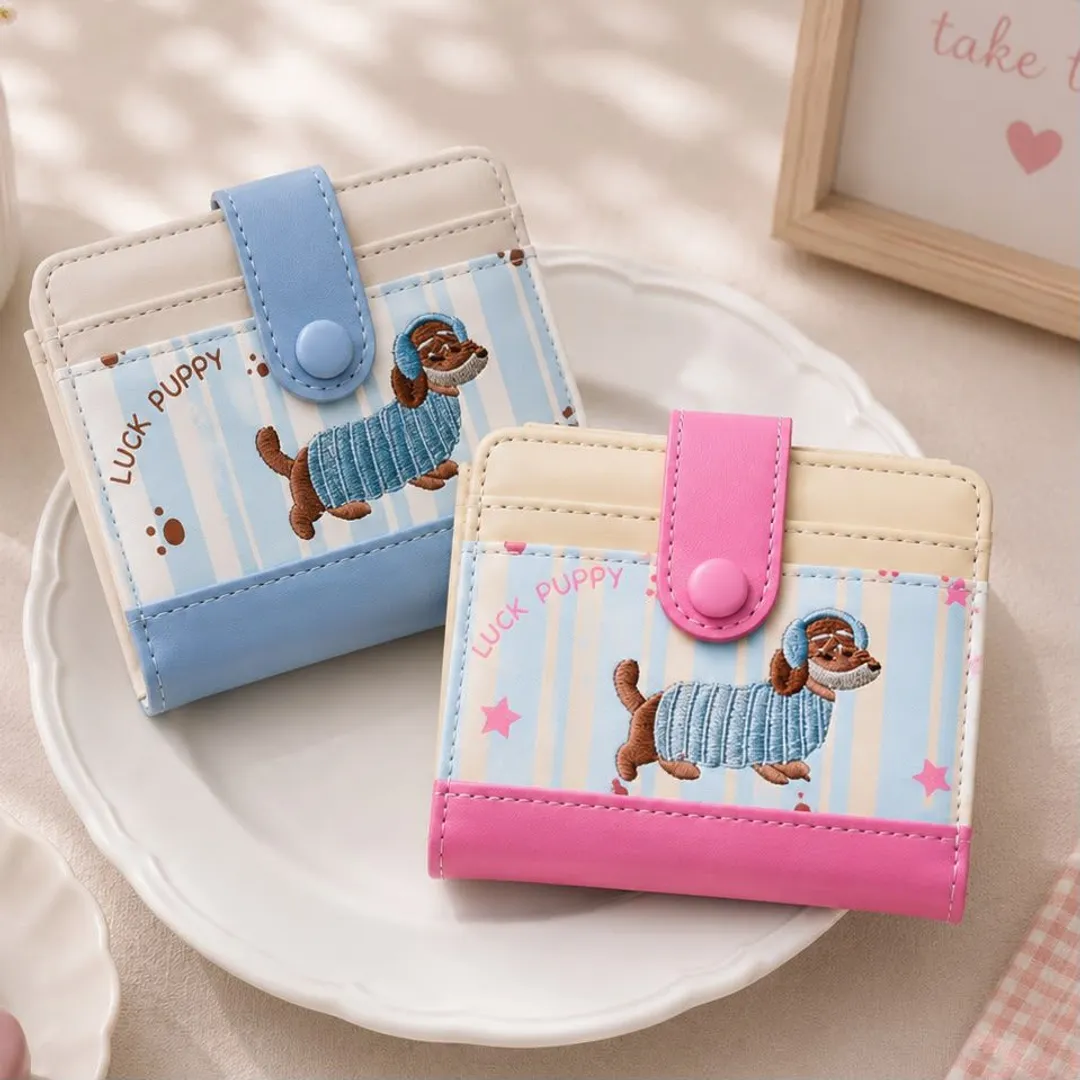 HERMOSO PORTA DOCUMENTOS LUCK PUPPY